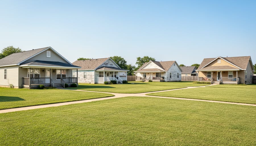 Fixer-upper house with large yard and solid structure showing renovation potential